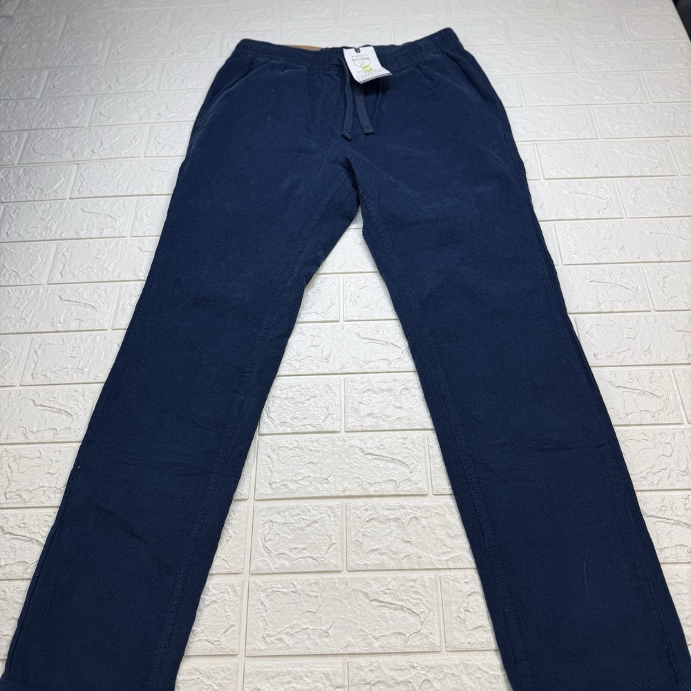 Surf & Swim Co Explorer Pant Blue Corduroy Drawstring Mens Size Medium NEW